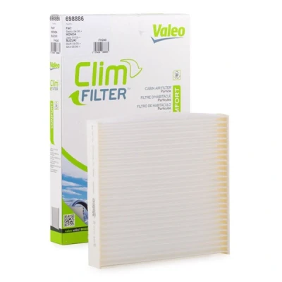 Abbildung von VALEO CLIMFILTER COMFORT 698886 Innenraumfilter Partikelfilter 185 179 29 SUZUKI: SWIFT 3, 4, SX4 I Schrägheck, HONDA: Jazz 2 Schrägheck