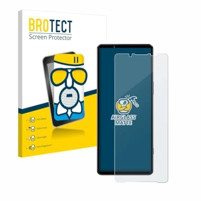 Abbildung von BROTECT Entspiegelungs Schutzglas für Sony Xperia 1 IV Schutz Folie Panzerfolie Glas Matt [Extrem Kratzfest 9H, Anti Reflex, Fingerprint]
