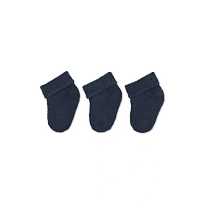 Abbildung von Gr.50 Gr.62 marine Baby Erstlingssöckchen im sparsamen 3er Pack Sterntaler 8201400 F20