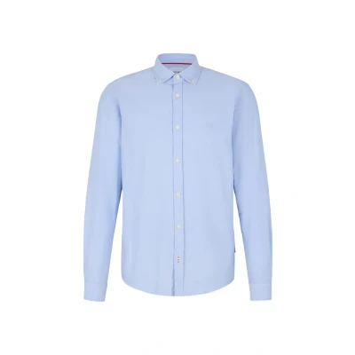 Abbildung von Joop Jeans Langarmhemd Haven3 W Mit Ton in Markenlogoprint auf der Brust