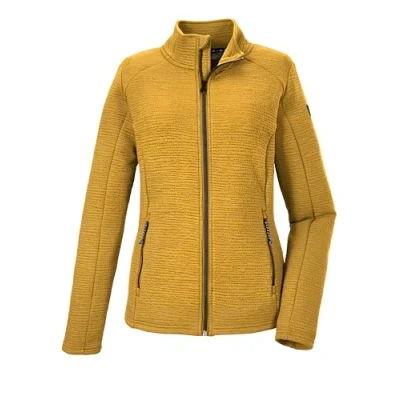 Abbildung von killtec Damen Fleecejacke mit Stehkragen KOS 38 WMN FLX JCKT, dunkelgelb, 44, 41277 000