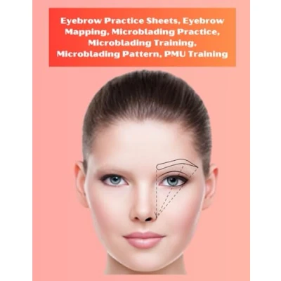 Abbildung von Eyebrow Practice Sheets, Mapping, Microblading Practice.: Brow Mapping Sheets Paper