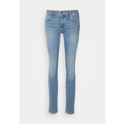Abbildung von Marc O&#039;Polo Trouser MID Waist Regular Length Jeans Skinny Fit, Damen, Größe: 25x30, Play with blue wash