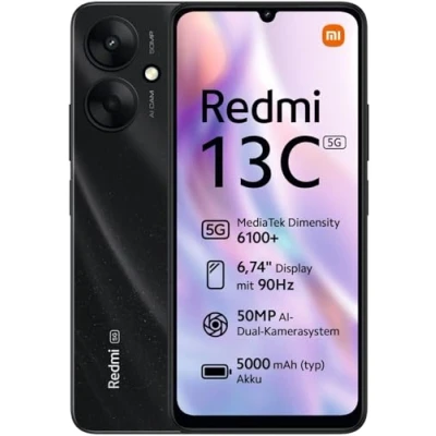 Abbildung von Xiaomi Redmi 13C 5G 4GB 128GB Starry Black Smartphone