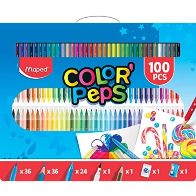 Abbildung von MAPED Buntstift Color&#039;Peps, (100 tlg), Malset