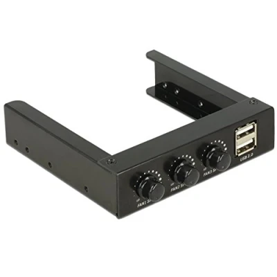 Abbildung von Delock 3.5&quot; Front Panel &gt; 2 x USB 2.0 und Lüftersteuerung