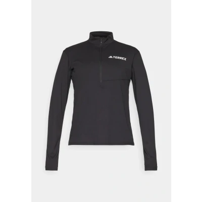 Abbildung von Adidas Terrex Multi HALF ZIP Longsleeve Langarmshirt, Damen, Größe: XXS, Black