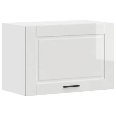 Abbildung von vidaXL Küchen Hängeschrank Porto Hochglanz Weiß Holzwerkstoff, Wandschrank Küche, Wandschrank, Oberschrank, Küchenschrank,