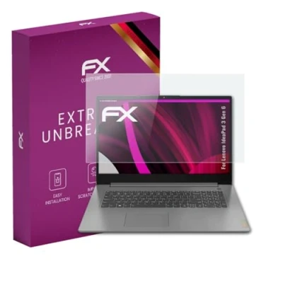 Abbildung von atFoliX Glasfolie kompatibel mit Lenovo IdeaPad 3 Gen 6 Panzerfolie, 9H Hybrid Glass FX Schutzpanzer Folie