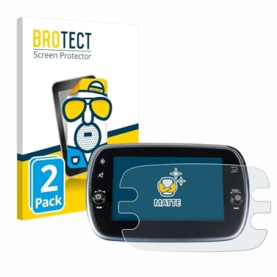 Abbildung von BROTECT Entspiegelungs Schutzfolie für Fiat 500X 2016 2019 Uconnet 7&quot; (2 Stück) Matte Displayschutz Folie, Anti Reflex, Fingerprint