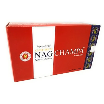 Abbildung von Golden Nag Champa Agarbathi Räucherstäbchen Handstäbe, Holz, Mehrfarbig, 22 x 13 8 cm