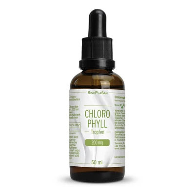 Abbildung von Chlorophyll 200 mg Tropfen 50 ml