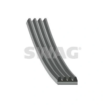 Abbildung von SWAG 20 93 7519 Keilrippenriemen 890 4 BMW: 3 Limousine, Compact, Coupe, AUDI: 100 C4 80 B4 Avant, Cabriolet
