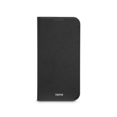 Abbildung von Hama Handyhülle für iPhone 14 Pro Max (Handytasche zum Aufstellen, Etui mit Kartenfach, extra Schutz von Display und Kamera, Magnet, Klapphülle, weich, Anti Fingerabdruck) schwarz