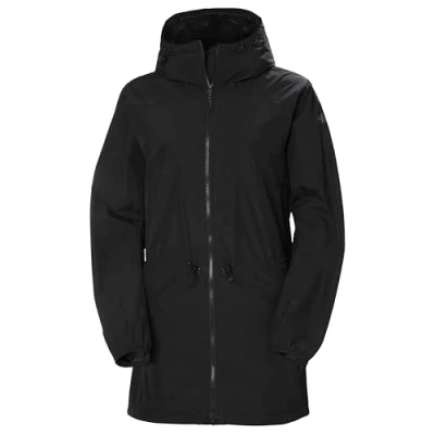 Abbildung von Helly Hansen Damen W Essence Mid Rain Coat Jacket, Schwarz, L EU
