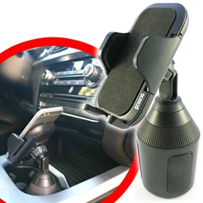 Abbildung von scozzi Handyhalterung Auto Getränkehalter Dosenhalter Handy KFZ Halterung Halter universal z.B. kompatibel mit Samsung S24 S23 S22 S21 A55 A54 für iPhone 15 14 13 12 11 XR FE Plus Ultra Mini Lite Pro