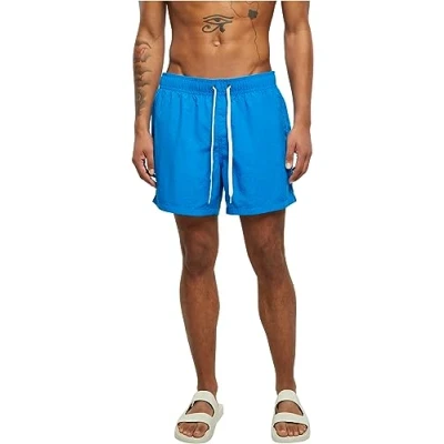 Abbildung von Build Your Brand Herren BY050 Swim Shorts Badehose, Cobalt Blue, 5XL