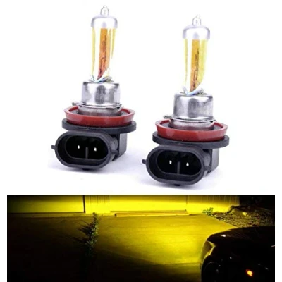 Abbildung von Hallenwerk 2xS. AQUA VISION H8 35W PGJ19 1 12V Halogen Lampen Auto Birnen 3000k YELLOW/GELB Abblendlicht Fernlicht Zusatzscheinwerfer Nebelscheinwerfer