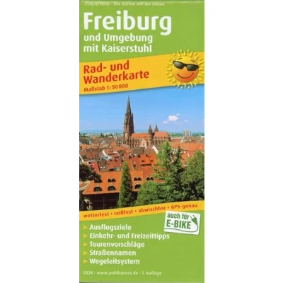 Abbildung von Freiburg und Umgebung mit Kaiserstuhl: Rad Wanderkarte Ausflugszielen, Einkehr &amp; Freizeittipps, wetterfest, reissfest, abwischbar, GPS genau. 1:50000 (Rad Wanderkarte: RuWK)