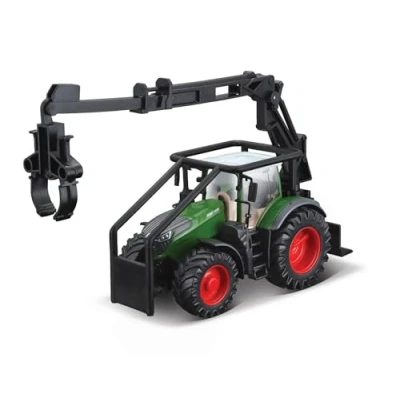 Abbildung von Bburago Spielzeug Traktor Farmland, FENDT Vario 1050 mit Holzlader