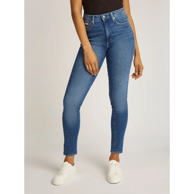 Abbildung von Calvin Klein Jeans HIGH RISE Skinny Fit, Damen, Größe: 30x30, Denim dark