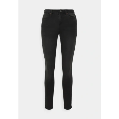 Abbildung von ONLY Damen Onlwauw Mid Sk Bj1097 Noos Jeans, Washed Black, L / 32L EU