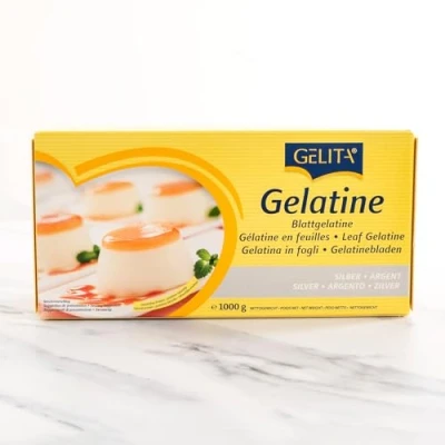 Abbildung von Gelita Blattgelatine silber / weiß 1kg