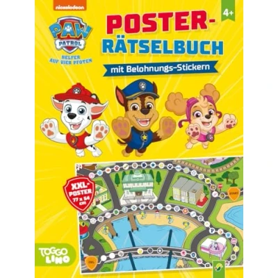 Abbildung von PAW Patrol Poster Rätselbuch mit Belohnungs Stickern: Vielseitige Kinderbeschäftigung Rätseln, Stickern und großem XXL von der Abenteuerbucht. Für Kinder ab 4 Jahren