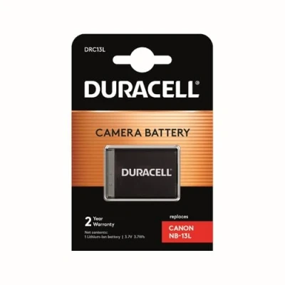 Abbildung von Duracell DRC13L Lithium Ionen Akku (Li Ion) 1010 mAh 3,7 V wiederaufladbare Akkus (1010 mAh, 3 Wh, V, Schwarz, 1 Stück