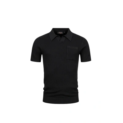 Abbildung von Indicode Jeans Inharlo Poloshirt, Herren, Größe: Medium, Black