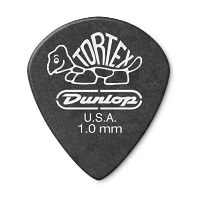 Abbildung von Dunlop Pitch Black Jazz Gitarrenplektren 12 Stück 1.0mm