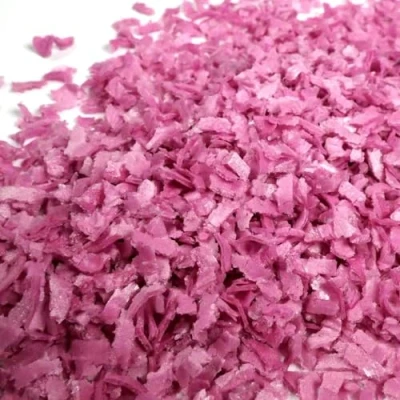 Abbildung von Streuselheld Schnippel Lila 10g Esspapier Flocken Streusel zum Dekorieren und Verzieren von Gebäck aller Art wie Torten Kuchen Keksen Zuckerstreusel