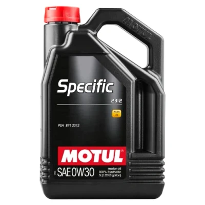 Abbildung von Motul Specific 2312 0W 30 5l Motoröl 106414 PEUGEOT: 208 I Schrägheck, Boxer Kastenwagen, Traveller, CITROËN: Jumper II C4 Picasso 2