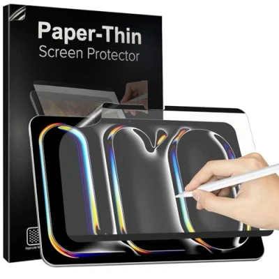 Abbildung von TiMOVO 1 Stück Magnetisch Papier Schutzfolie für iPad Pro 13 Zoll M4 2024, Abnehmbar Wiederverwendbar Matte Folie 13(A2925 A2926 A3007), Zeichnen Wie auf Papier, Blendschutz, Anti Kratzer