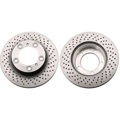 Abbildung von TRW DF6483S Bremsscheibe 298 24 5 130 gelocht/innenbel. lackiert PORSCHE: Cayman, Boxster
