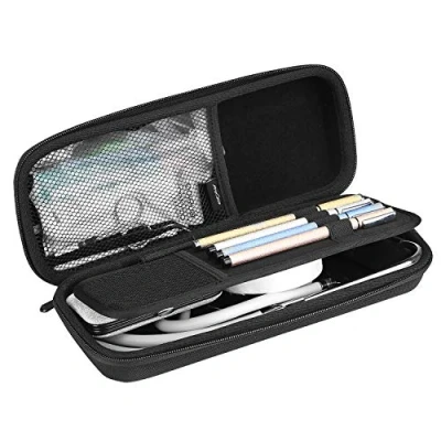 Abbildung von ProCase Hartschale Stethoskop Hülle, Stoßfest EVA Reisetasche Aufbewahrungstasche für 3M Littmann/Omron/ADC/Dixie EMS Stethoscope, mit zusätzlichen Netztaschen kleines Zubehör Schwarz