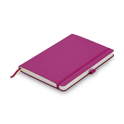 Abbildung von Lamy paper Softcover A5 Notizbuch 810 Format DIN (145 x 210 mm) in pink mit Lineatur, 192 Seiten und elastischem Verschlussband