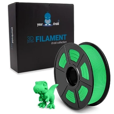 Abbildung von yourDroid PLA Filament Grün Matt 1.75mm 1kg Spule 3D Drucker