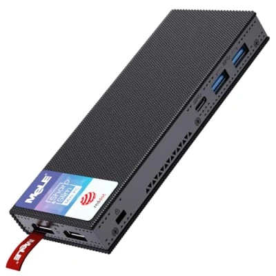 Abbildung von MeLE Mini PC Stick Lüfterlos PCG02 Pro WiFi 6 Windows 11 Celeron N5105 8GB 256GB, Small on a Dual 4K HDR HDMI, Business Computer Desktop PD3.0 Ethernet PXE Automatisches Einschalten