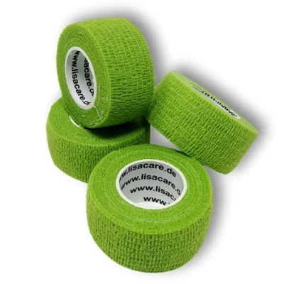 Abbildung von LisaCare Fingerpflaster 2,5cm x 4,5m 4er Set Hellgrün 4 St