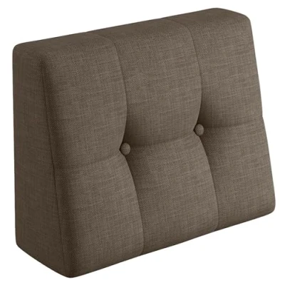Abbildung von sunnypillow Rückenkissen Palettenkissen gesteppt Seitenkissen 60x40x20/10cm, Braun