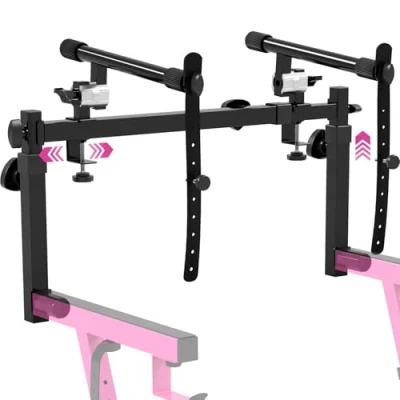 Abbildung von Liquid Stands Keyboard Ständer mit 2 Ebenen, verstellbarer elektrischer Digitalpiano für 54,88 Tasten, Keyboards und Synthesizer, Doppelständerverlängerung Vierkantrohr, Z Stilständer (2.