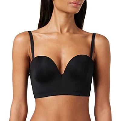 Abbildung von Wonderbra Damen Ultimate Backless Bra mit tiefen Rückenausschnitt rückenfreier BH , BHschwarz, 70C