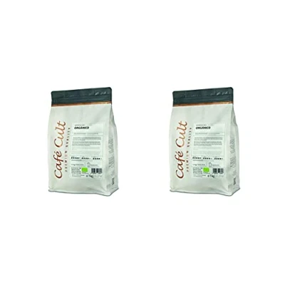 Abbildung von 2 X NEU Café Cult BIO Espresso Orgánico in 1 kg Tüte, ganze Bohne DE ÖKO 006 =