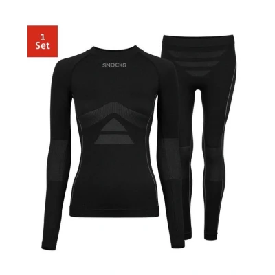 Abbildung von Snocks Thermo SET Unterhemd/shirt, Damen, Größe: XS, Schwarz