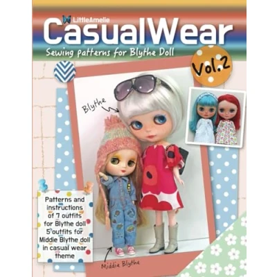 Abbildung von Casual Wear Vol2: Sewing patterns and instructions for Blythe Doll Middie