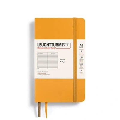 Abbildung von LEUCHTTURM1917 365647 Notizbuch Pocket (A6), Softcover, 123 nummerierte Seiten, Rising Sun, Liniert