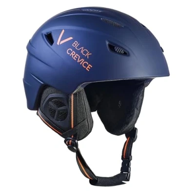 Abbildung von Black Crevice Erwachsene Skihelm Streif, matt Navy/orange, XL