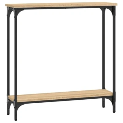 Abbildung von vidaXL Beistelltisch Konsolentisch Sonoma Eiche 75x22,5x75 cm Holzwerkstoff (1 St)