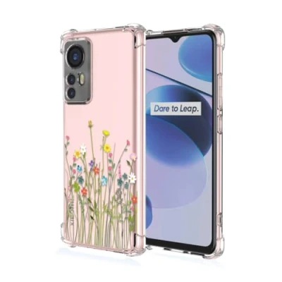 Abbildung von Topme Hülle für Xiaomi MI 12 Lite 6.55&quot;, Handyhülle aus Weichem TPU Silikon, Transparent, mit Gemaltem Muster Blumen 11